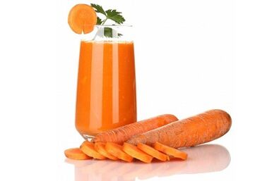 сок от моркови за премахване на паразити