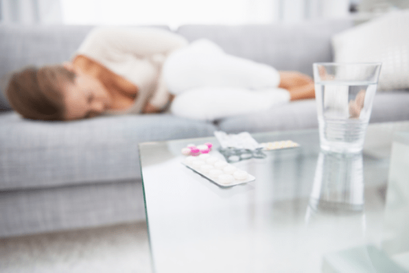 коремна болка поради наличието на паразити в тялото